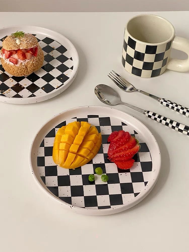 Modern Checkered Flatware