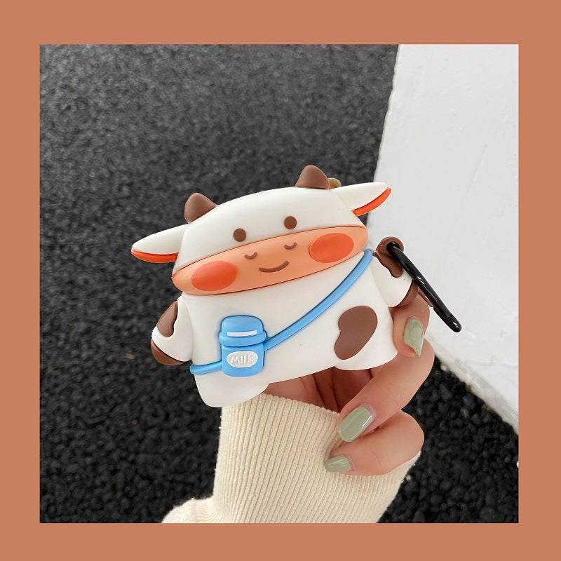 Cute Cow Earphone Cover