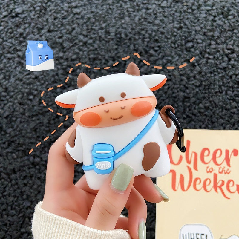 Cute Cow Earphone Cover