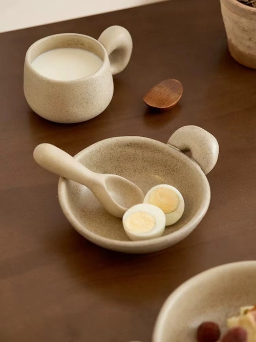Big-Ears Ceramic Pasta Bowl