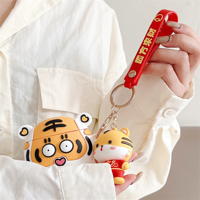 Tiger Earphone Cartoon Case
