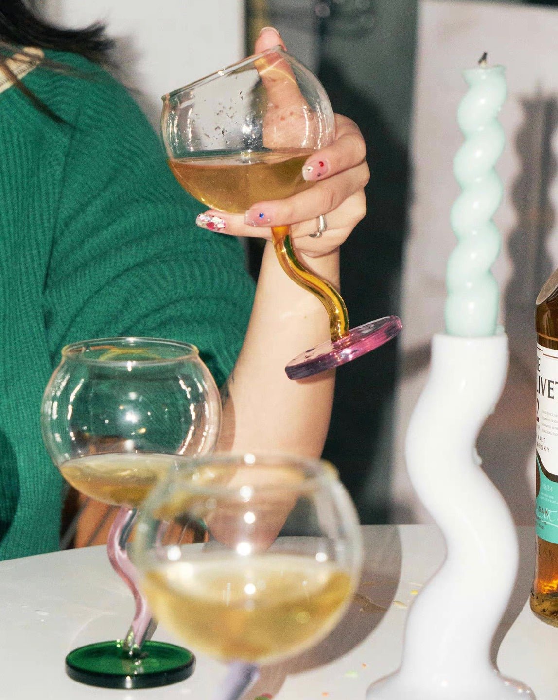Bubble Wine Glass