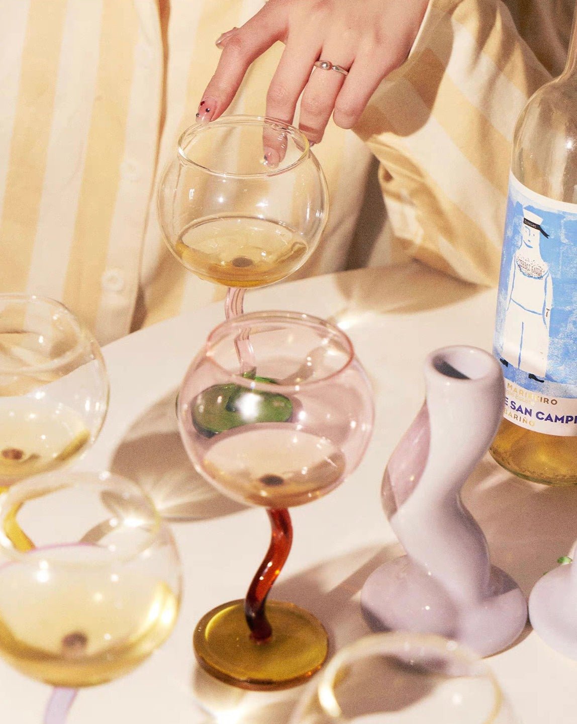 Bubble Wine Glass