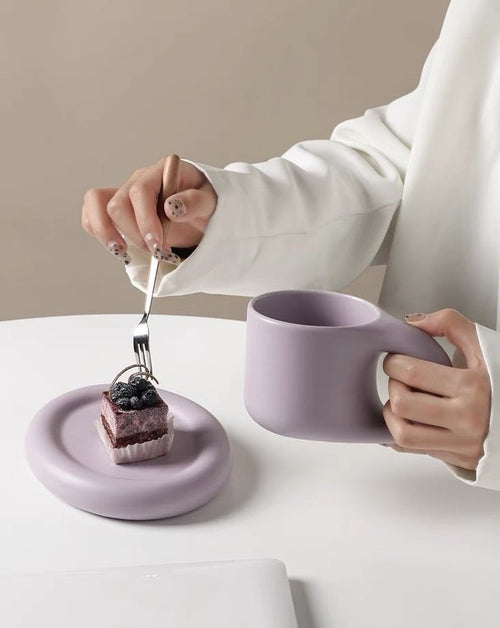 Bauhaus Ceramic Chubby Mugs