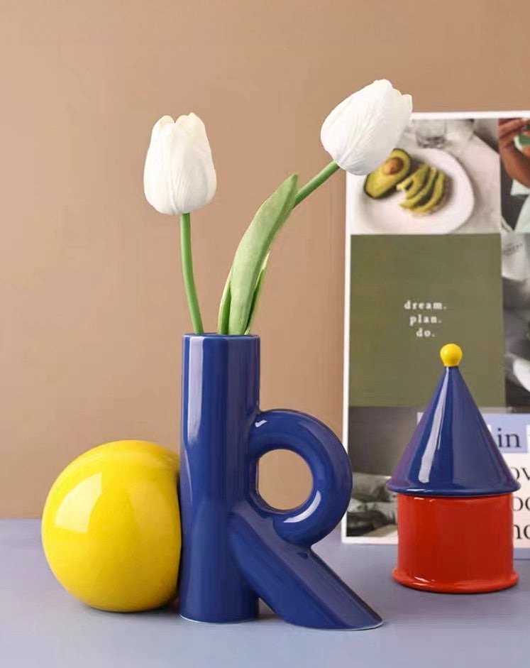 OK Ceramic Bud Vase