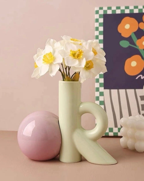 OK Ceramic Bud Vase