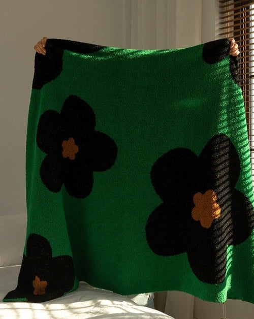 Sunflower Pattern Throw Blanket