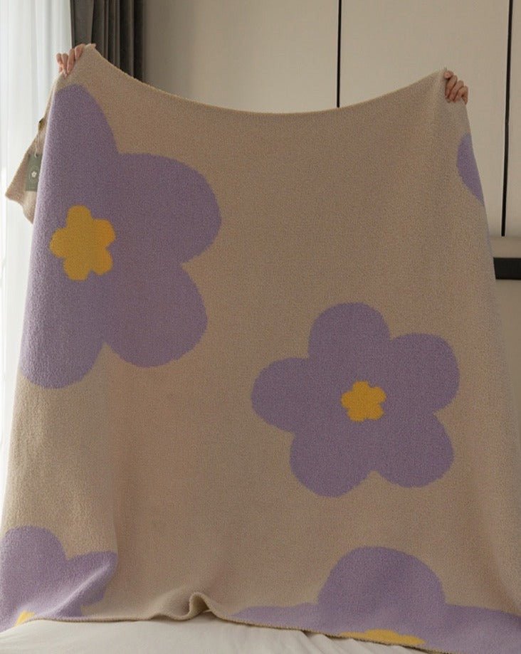 Sunflower Pattern Throw Blanket