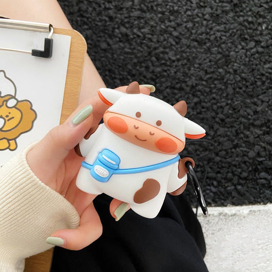 Cute Cow Earphone Cover