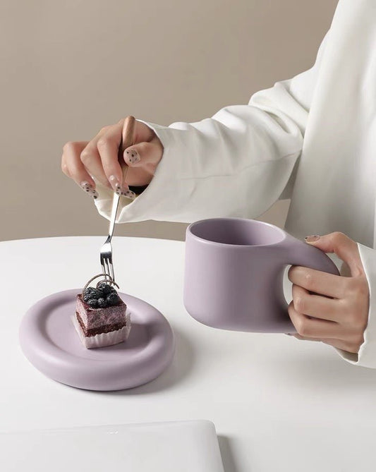 Bauhaus Ceramic Chubby Mugs